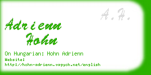 adrienn hohn business card